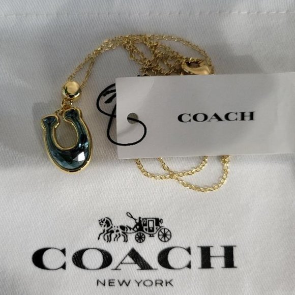 Coach Crystal Signature Pave Necklace - Picture 1 of 4